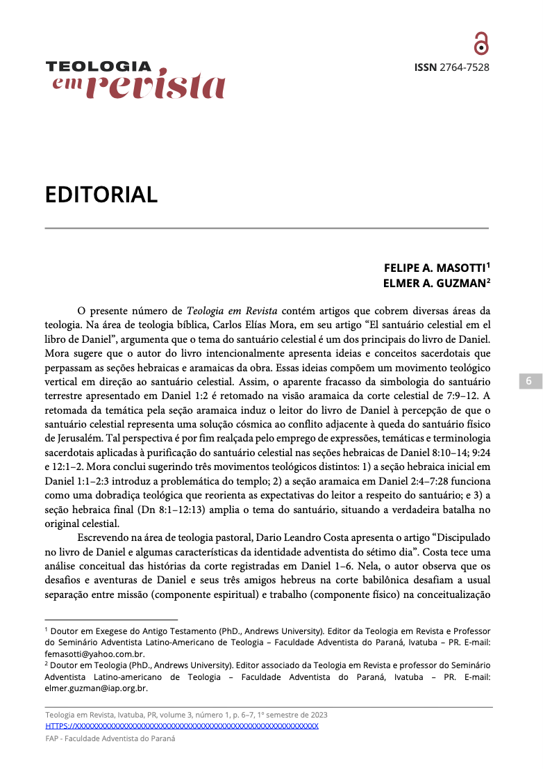 capa do editorial